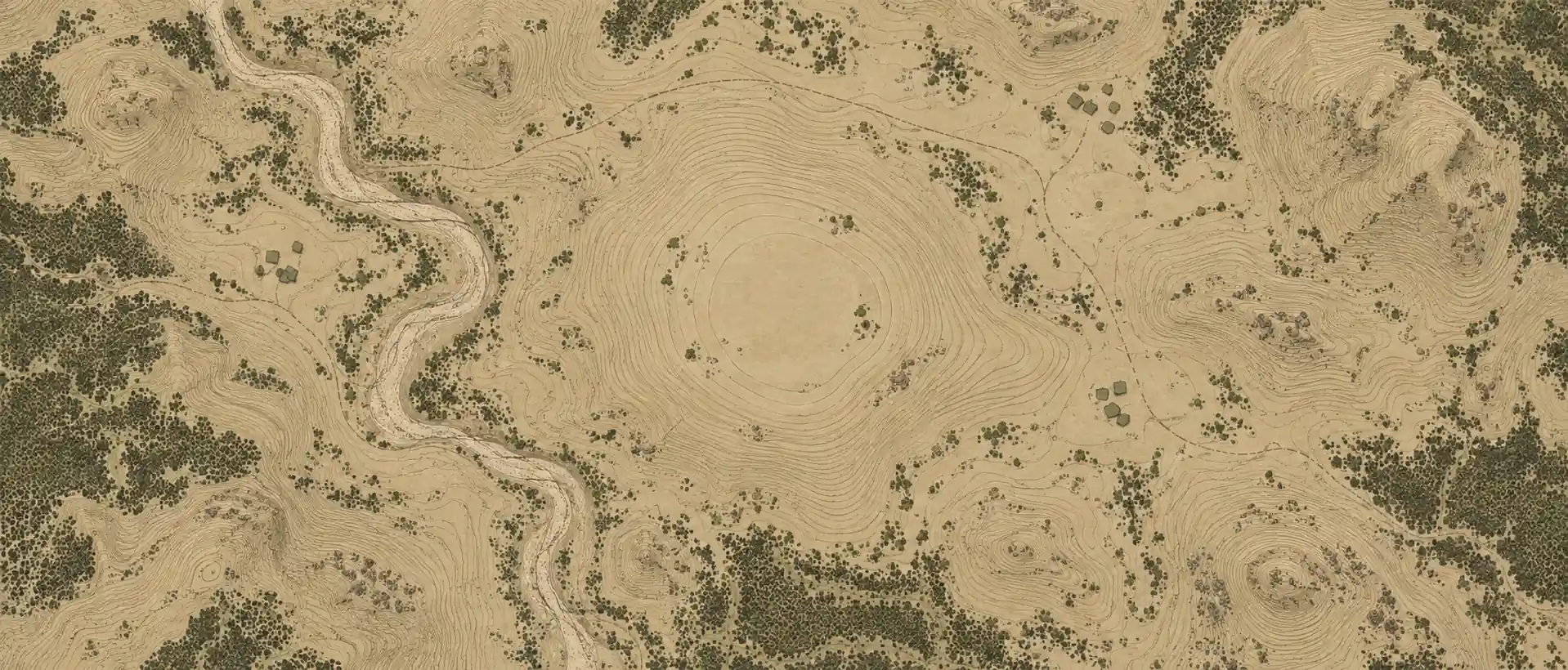 A hand-plotted field map